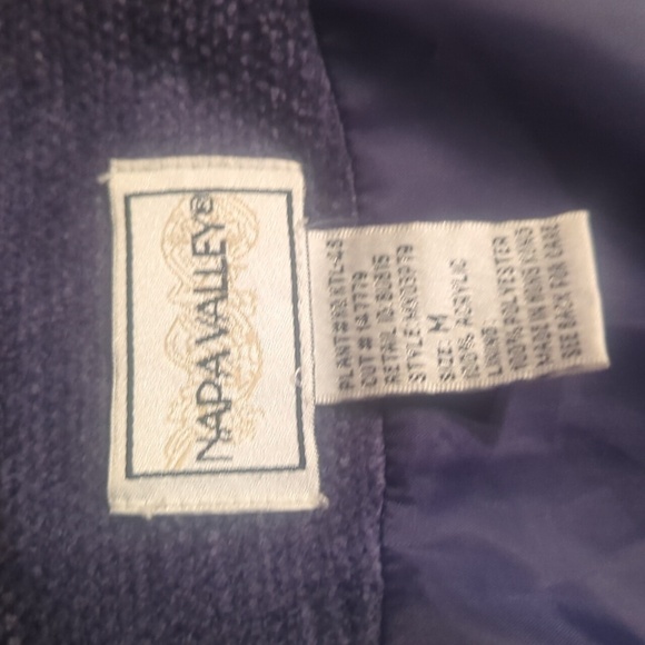 Vtg 90s patchwork Boho embellished Sage/ Fuschia/ button front boxy jacket sz M - Picture 7 of 13